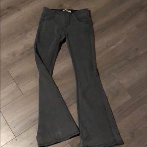 Free people 25 gray flare pants